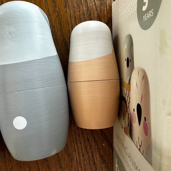 NWOT Australian Animals Nesting Dolls Wooden Toy Koala Echidna Galah - Picture 5 of 9